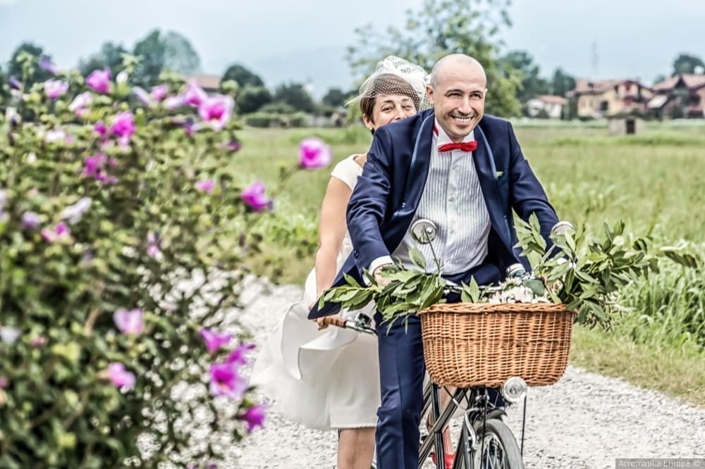 sposa in Bicicletta