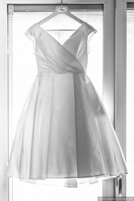 Abito da sposa appeso