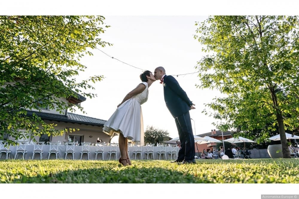 abito da sposa in Taffetà Corto